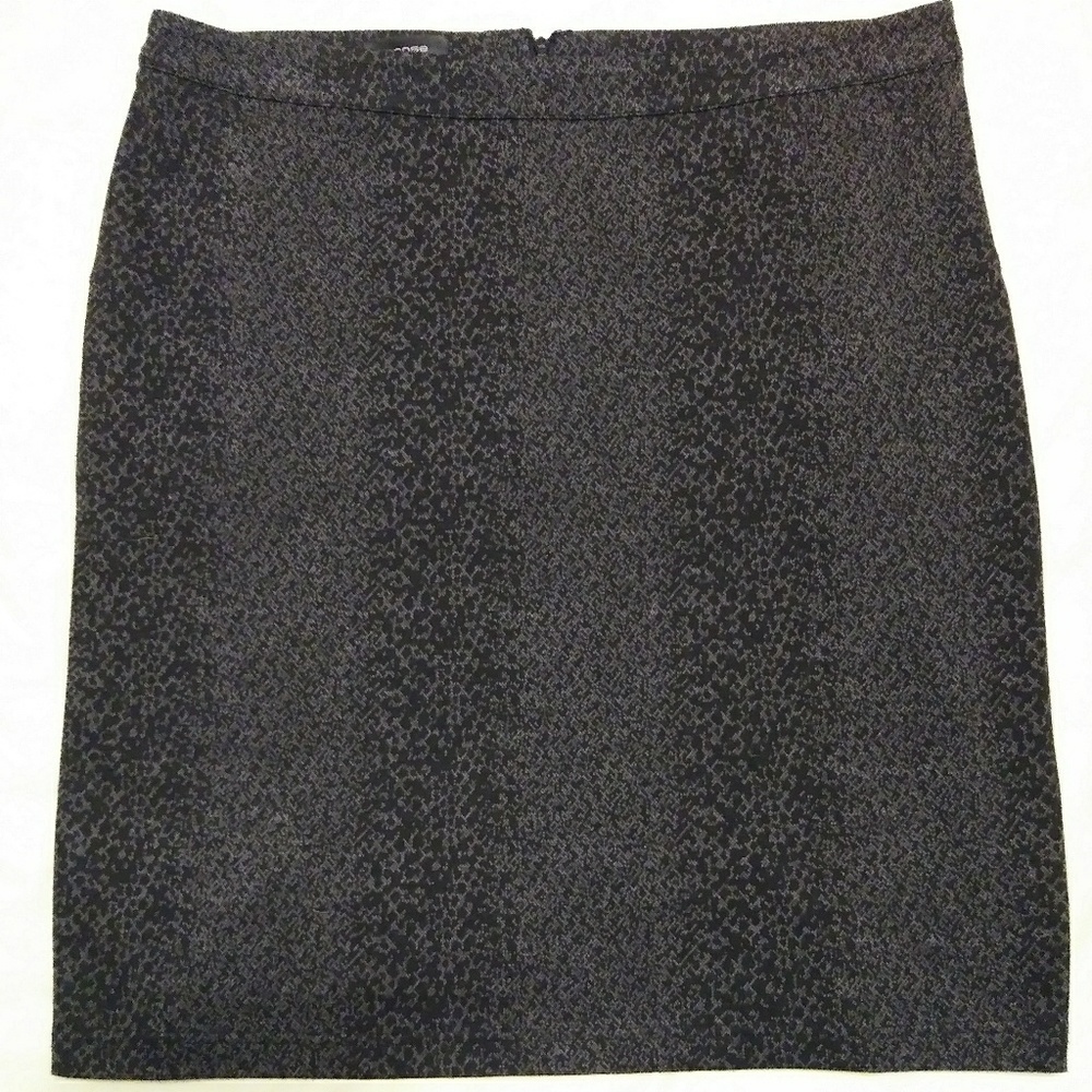 Snakeskin Pattern Knit Skirt